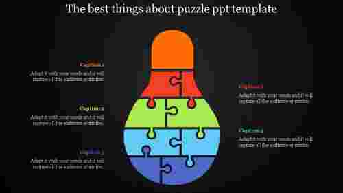 puzzle ppt template-The best things about puzzle ppt template